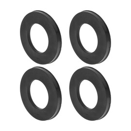 VekAuto 106.1mm to 58.6mm Car Wheel Hub Centric Rings Black Polycarbonate Wheels Center Shaft Shock Absorbing Hubrings 4 Pcs