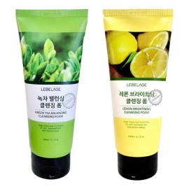 Jabon Espuma Coreana  Limpieza Facial, Te Verde Y Limon_4pz Todo Tipo De Piel Danoche                                                                 