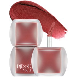 【BLESSED MOON Official Japan】Veil Blur Lip Tint (01 Coco) Blessed Moon Korean Cosmetics Matte Lip Semi-Matte Lipstick High Pigmentation