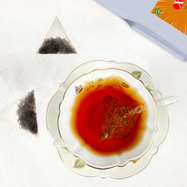 XIEJINJI Ceylon Tea, Pyramid Tea Bags, Whole Leaf Tea 3.2g x 50 Count, English Breakfast Tea Bags