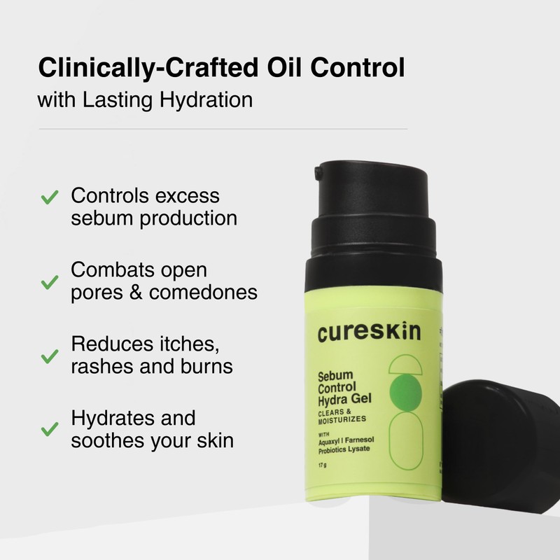 Cureskin Sebum Control Hydra Gel: Hydration & Shine Control for