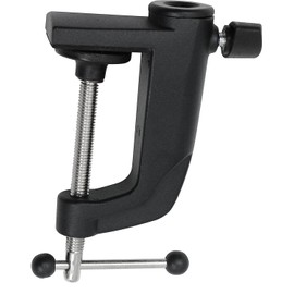 Table Mount for Microphone - Arm Clamp for Microphone Arm Stand with Adjustable Screw, Maximum Distance Is 55 mm, C-Clamp Base Stand Mounting Accessory, Table Clamp (Black)