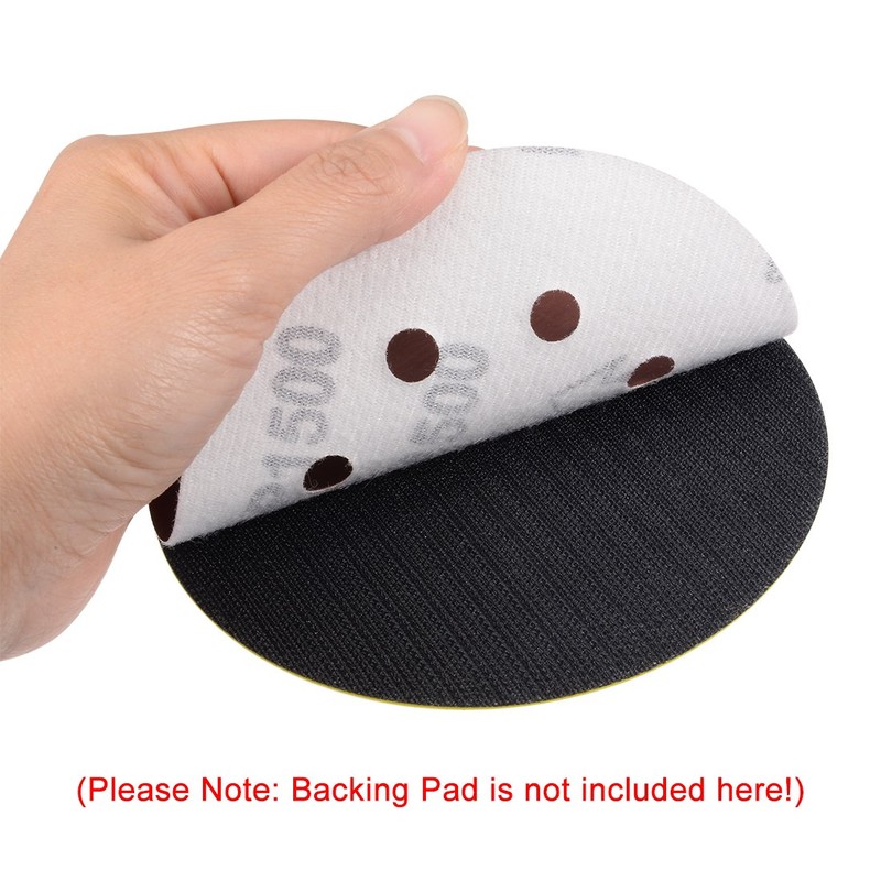 uxcell 10Pcs 7 Inch 8 Hole Hook and Loop Sanding