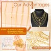 Meneng Necklace Jewelry Making Kit: 10 Rolls 78.7 Feet 18K