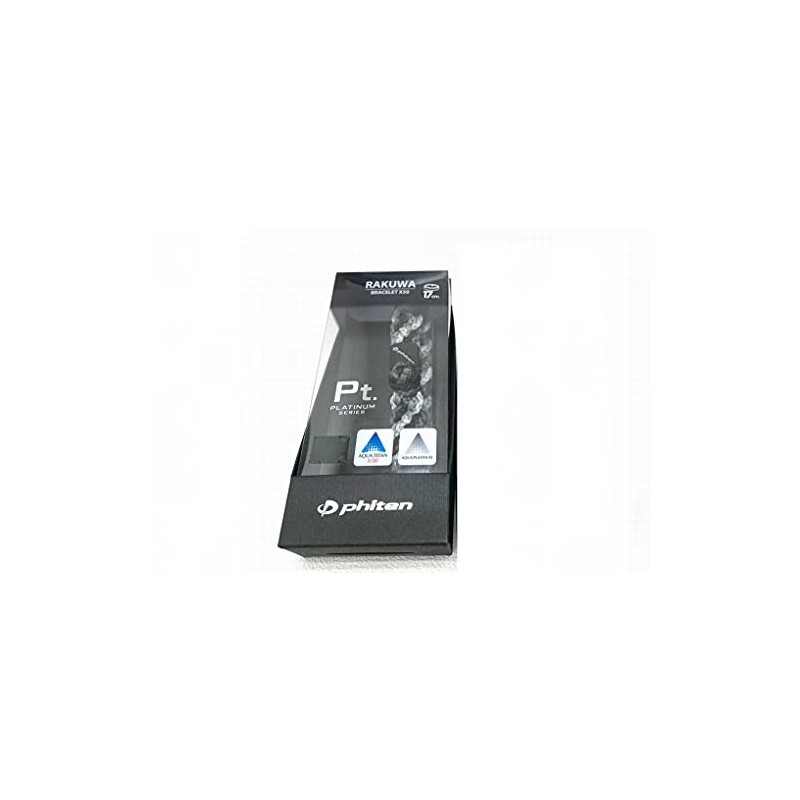 Phiten RAKUWA Breath X50+ Aqua Platinum, Black x Gray, 6.7
