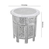Cotton Craft Jaipur Solid Wood Hand Carved Accent Coffee Table
