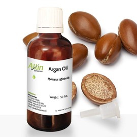 Allin Exporters Argan Oil Natural Grade for Face Hair Skin Nails Moisturising & Hydrating For All Skin & Hair Types (50 ML)