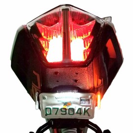 Fender eliminator to Fit KTM 2017-2021 390 Duke, XS version Kit Tail Tidy, Includes turn signals, tag light and license plate mount, by Bikelitez