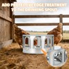 5 Gallon Chicken Waterer Base for Farm, Stainless Steel Poultry