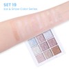 Eye Shadow Palette Makeup,Pink White Purple Glitter Shimmer Sparkle Warm