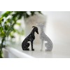 Handmade Mini Resin Whippet/Greyhound Figurines - Set of 2, Decorative