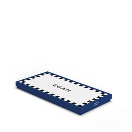 Egan Paese Million Tray Made of New Bone China in Blue with Landscape Motif 19 x 9 cm The Reference is 121015