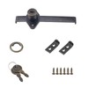 Chinflly Drawer Lock,Zinc Alloy Cabinet Showcase Display Case Lock with