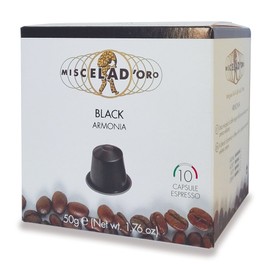 Miscela d'Oro Espresso - Nespresso Compatible Capsules - Full Case - All blends (Black)