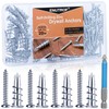 Plasterboard Dowels Metal Rigypsum Wall Plugs 40 Pieces with Screws