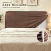ANARACHON Leather Look Bed Headboard Cover, Stretch Soft Bed Headboard