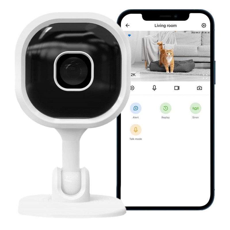 Byttlerom WiFi Camera 2K, Indoor Home Security Cameras for Baby/Older/Dog/Pet