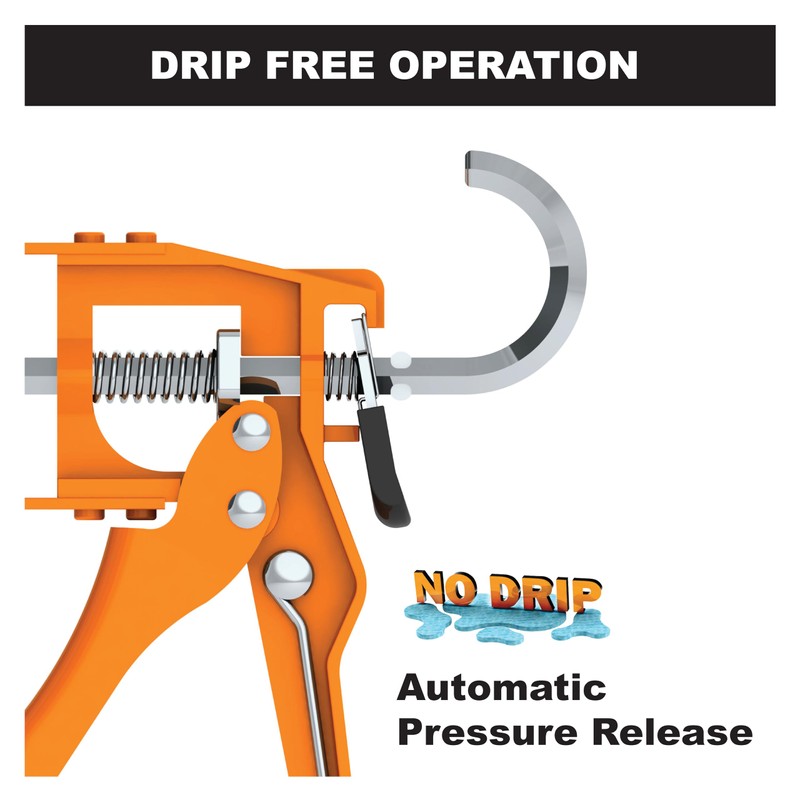 Albion Engineering Company B1 B-Line Manual Skeleton Cartridge Caulking Gun,