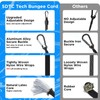 SDTC Tech 48 Inch Adjustable Bungee Cords with Carabiner Hooks,