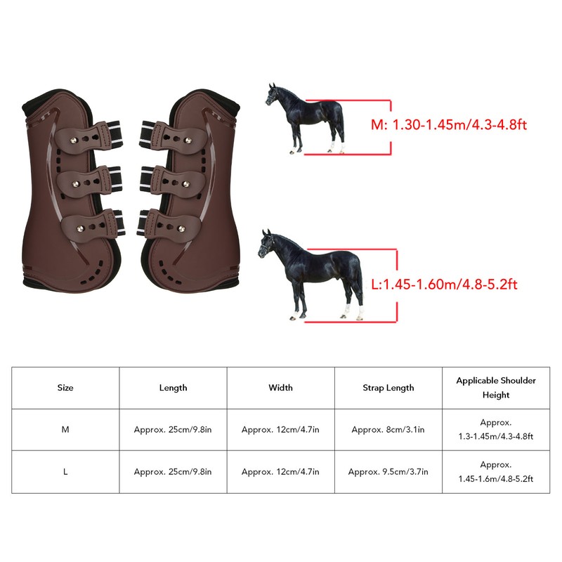 Horse Front Leg Boots Breathable Impact Resistant Prevent Slip Horse