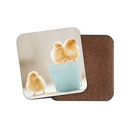 1 x Cute Chicks Coaster - Chickens Baby Bird Easter Mum Auntie Sister #14420