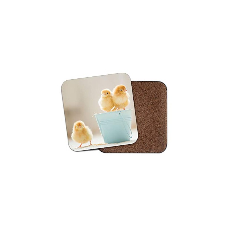 1 x Cute Chicks Coaster - Chickens Baby Bird Easter
