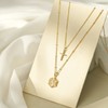 KELORIS PATH Gold Layered Initial Cross Necklace, 14K Gold Plated