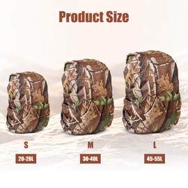 Bomiclss Waterproof Backpack Rain Cover 20L-28L Waterproof Rucksack Cover for Outdoor Traveling Climbing (S(20-28L))