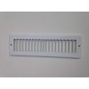 Toe Ductor Under Cabinet Heating and Cooling White Register Plate