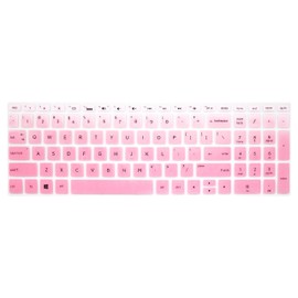 Keyboard Skin Compatible for 15.6" HP Pavilion X360 15-br075nr, HP Envy x360 15m-bp/bq, HP Spectre x360 15-ch011dx, HP Pavilion 15-cb 15-cc 15-cd 15-bw 15-bs & 17.3" HP 17m-ae 17-bs Series -Pink Ombre