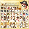 120 Glitter Pirate Temporary Tattoos for Kids, Pirate Ship Nautical