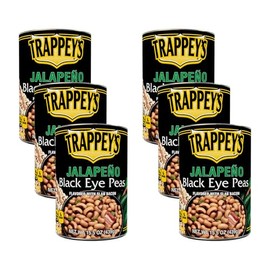 Trappey's Jalapeno Black eye Peas , With Slab Bacon, 15.5-Ounces (Pack of 6)