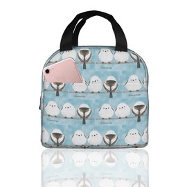 Lunch Bag, Cold Insulated, Birds, Cute, Bento Bag, Insulated, Waterproof, Leak Proof, Large Capacity, Large Capacity, Bento Bag, Handbag, Kids, Men's, Women's, Tote Bag, Handbag (2)