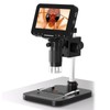 Digital Microscope 4.3in IPS Screen 1000X Inspection Microscope with LED