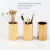 Pen Holder Hex Stainless Steel Gold Electroplating Durable Glossy Corrosion