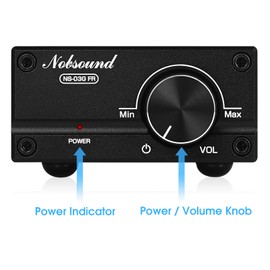 Nobsound 100 W Full Frequency Mono Channel Digital Power Amplifier Audio Mini Amp Amplifier (Full Frequency, Black)