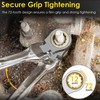 YIYEIE 14 * 15 mm Extra Long Flex-Head Ratcheting Wrench,