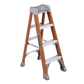 Louisville Ladder FS1504 Fiberglass Ladder, 4 Feet, Type 1A