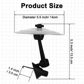 Car Cymbal, Air Vent Crash Drum Set, Mini Drum For Car Decoration, Dash Symbol Cymbal, Gifts Suitable For Road Trip Enthusiasts And Music Lovers (Silver）