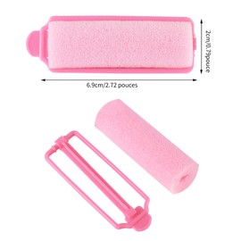 12 Pieces Hair Rollers Foam Hair Rollers Soft Sponge Curlers Curlers Curlers for Women Girls Kids Hairstyle (20mm, Pink)
