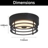 Yisuro Outdoor Ceiling Light with Motion Sensor Flush Mount Farm