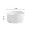 Creme Brulee Bowls, Pack of 4 Souffle Moulds, 200 ml,