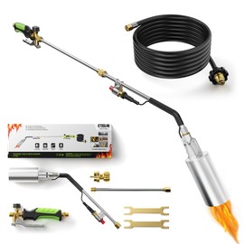 Propane Torch Weed Burner,14FT Safety Hose, 2-in-1 Two Modes