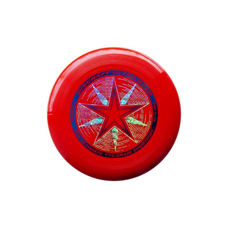 Discraft 175 gram Ultra Star Sport Disc, Red with Deluxe