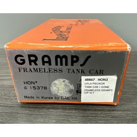 Precision Scale Co. HOn3 #15378 Frameless Tank Car / GRAMPS - Unpainted NOS/NIB!