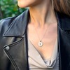Shiny Cross Coin Necklace for Women | 2 cm Pendant