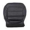 Priprilod Black Leather Driver & Passenger Side Bottom Replacement Seat