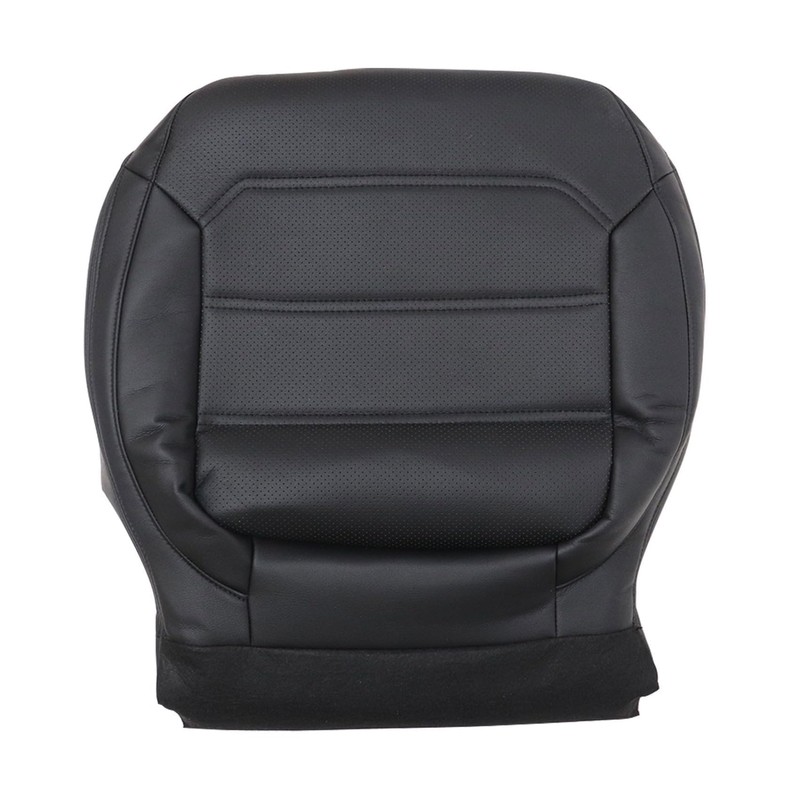 Priprilod Black Leather Driver & Passenger Side Bottom Replacement Seat