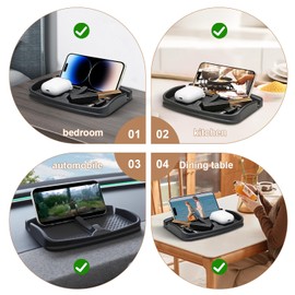 ThinSGO Anti-Slip Car Dash Grip Pad for Cell Phone, Keychains, Sun Glasses,Stand for Navigation Cell Phone (Black)