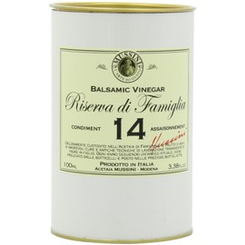 Mussini 14 Year Balsamic Vinegar, Riserva di Famiglia, 3.38-Ounce Glass Bottle